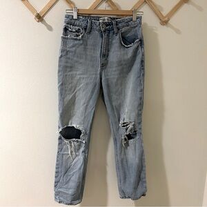 Abercrombie and Fitch the mom high rise jeans